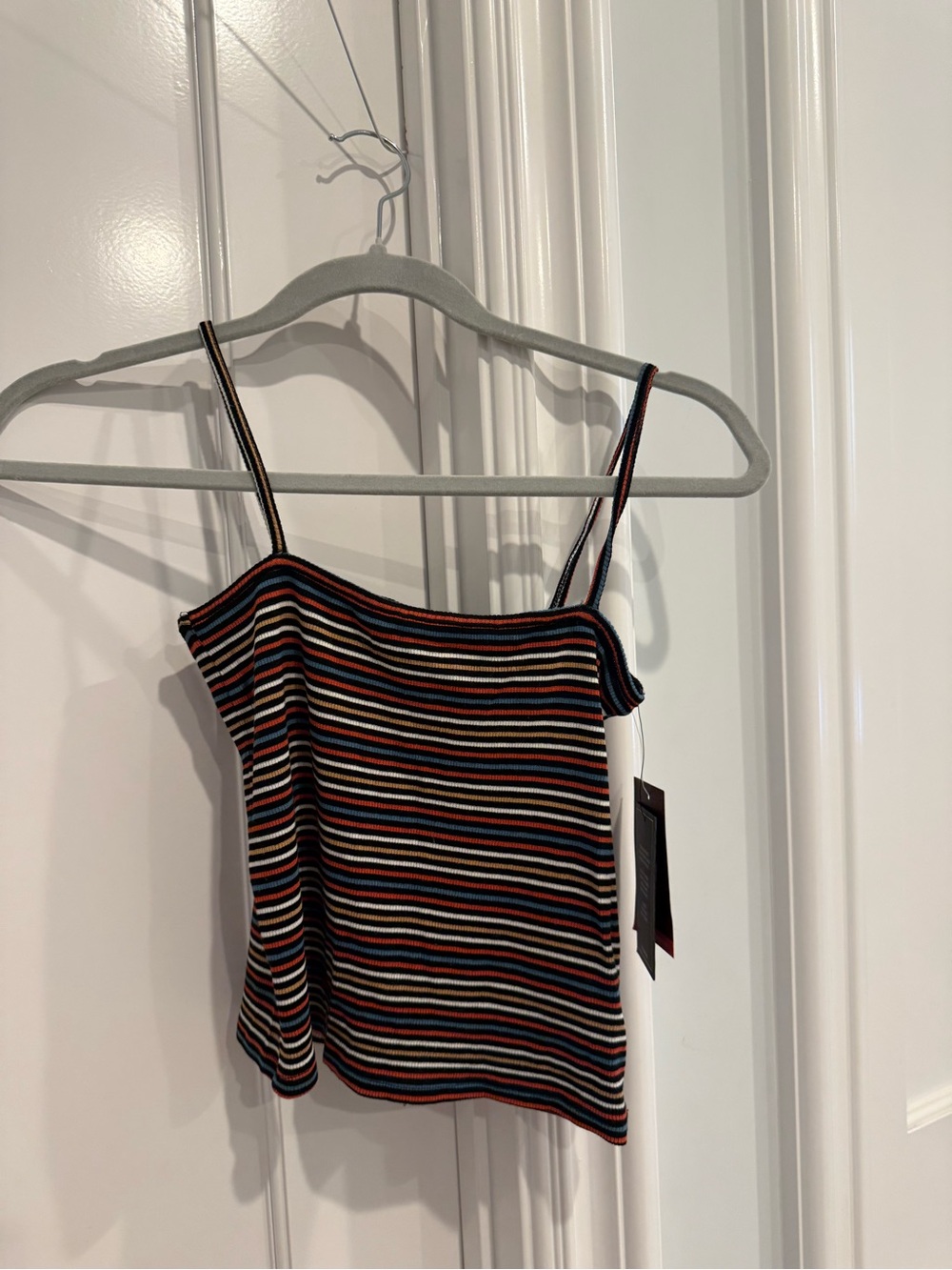 Volcom Multi-Stripe Ribbed Tank with Thin Straps